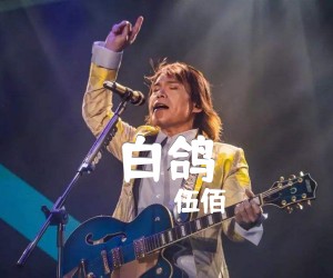 白鸽吉他谱,原版歌曲,简单B调弹唱教学,六线谱指弹简谱1张图