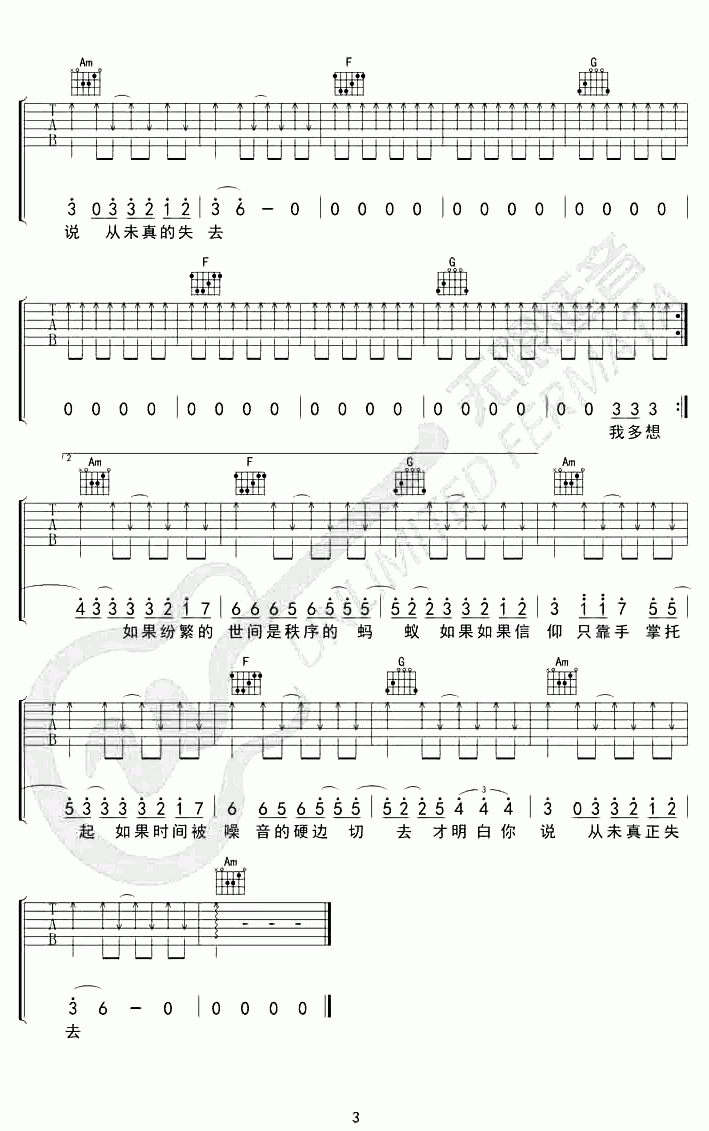 热铁皮房顶的夏天吉他谱,原版歌曲,简单C调弹唱教学,六线谱指弹简谱图