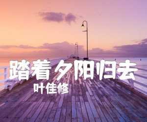 踏着夕阳归去吉他谱,原版歌曲,简单D调弹唱教学,六线谱指弹简谱1张图