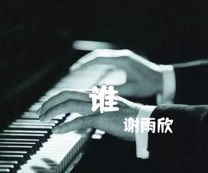 谁吉他谱,原版歌曲,简单B调弹唱教学,六线谱指弹简谱1张图