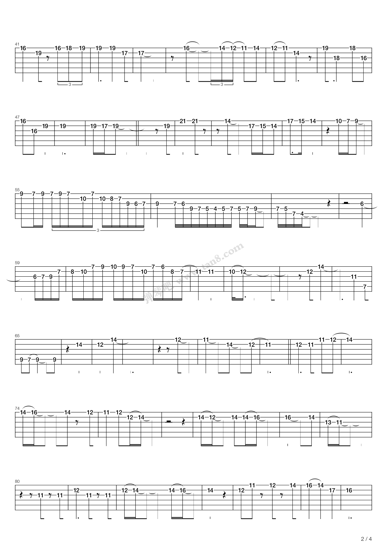 AlwaysWithMe吉他谱,原版歌曲,简单C调弹唱教学,六线谱指弹简谱18张图