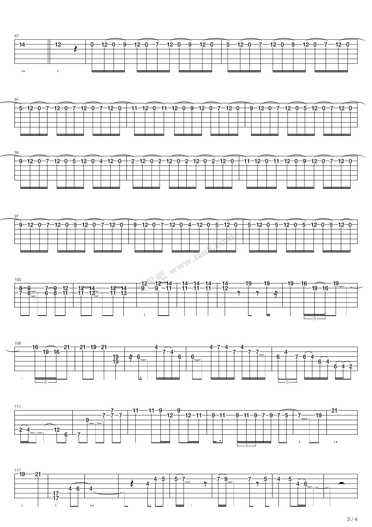 AlwaysWithMe吉他谱,原版歌曲,简单C调弹唱教学,六线谱指弹简谱18张图