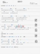 Beyond喜欢你吉他谱,简单小磊原版指弹曲谱,Beyond高清六线乐谱