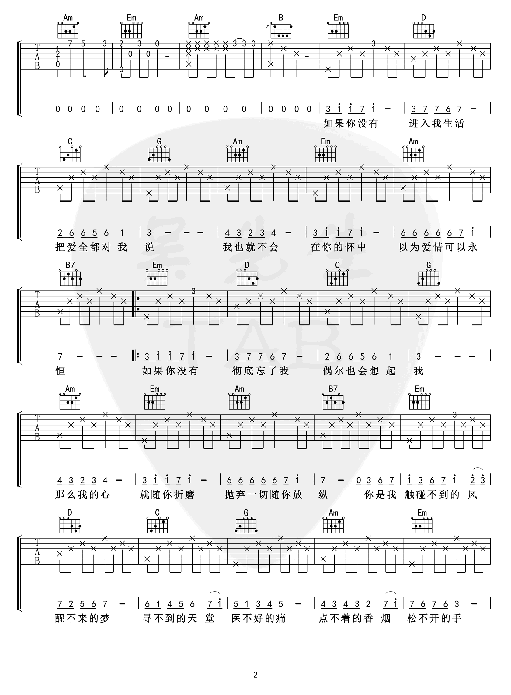 醒不来的梦吉他谱,原版歌曲,简单A调弹唱教学,六线谱指弹简谱4张图