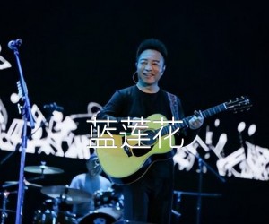 蓝莲花吉他谱,原版歌曲,简单D调弹唱教学,六线谱指弹简谱1张图