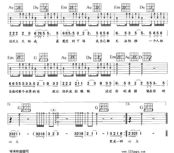 无法阻挡吉他谱,C调高清简单谱教学简谱,阿杜六线谱原版六线谱图片