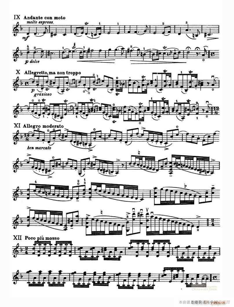 SonatainDminor简谱小提琴版,D小调奏鸣曲 La folia Op 1 No 12新手独奏曲谱高清五线谱