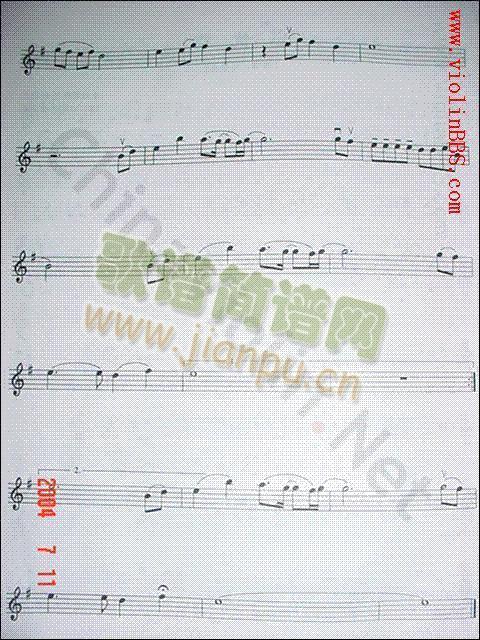 心语心愿简谱小提琴版,新手独奏曲谱图片五线谱