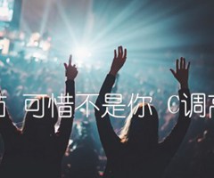 梁静茹 可惜不是你 C调高清版吉他谱_群星_C调_原版弹唱吉他简谱