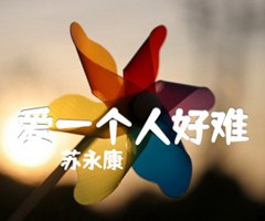 爱一个人好难吉他谱_苏永康_C调_原版指弹吉他简谱