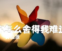 你怎么舍得我难过吉他谱_黄品源_C调_原版指弹吉他简谱