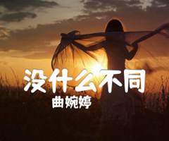 没什么不同吉他谱_曲婉婷_G调_原版指弹吉他简谱