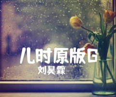 儿时原版指弹G吉他谱_刘昊霖_G调_原版吉他简谱