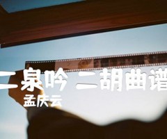 二泉吟 二胡曲谱吉他谱_孟庆云_原版指弹吉他简谱