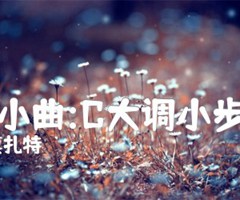 钢琴小曲:C大调小步舞曲吉他谱_奥莫扎特_原版弹唱吉他简谱