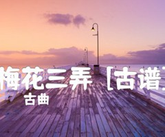 梅花三弄  [古谱]吉他谱_古曲_G调_原版指弹吉他简谱